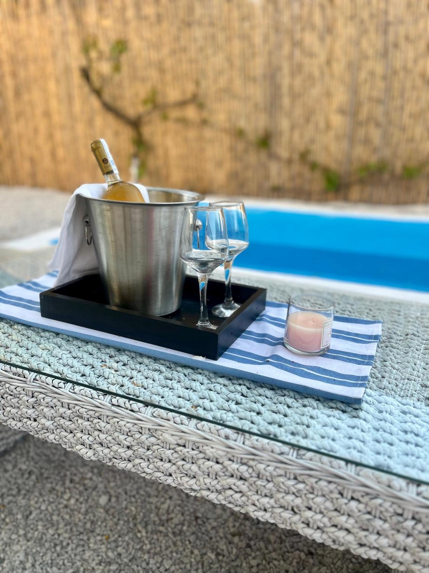 Holiday Oasis With Private Patio And Hammam-Style Bath In Chora-Pithagoreo, Samos Island Villa ปีตาโกเรโย ภายนอก รูปภาพ